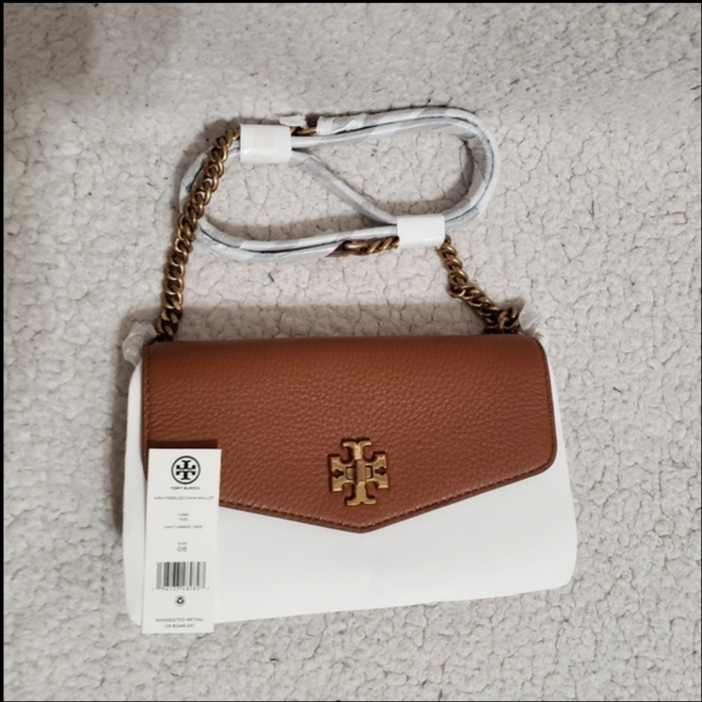Tory Burch Kira Leather Wallet-On-Chain